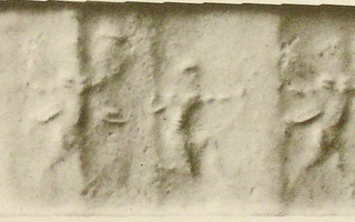 Hero (archer) hunting lion-griffin