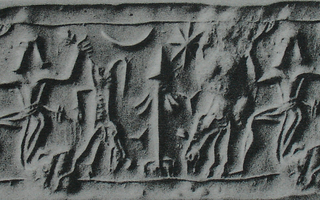 Hero carrying bull on either side
