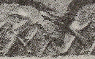 Hero grasping two winged hybrid creatures