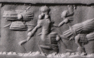 Hero fighting ostrich