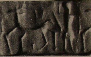 Hunter fighting quadruped